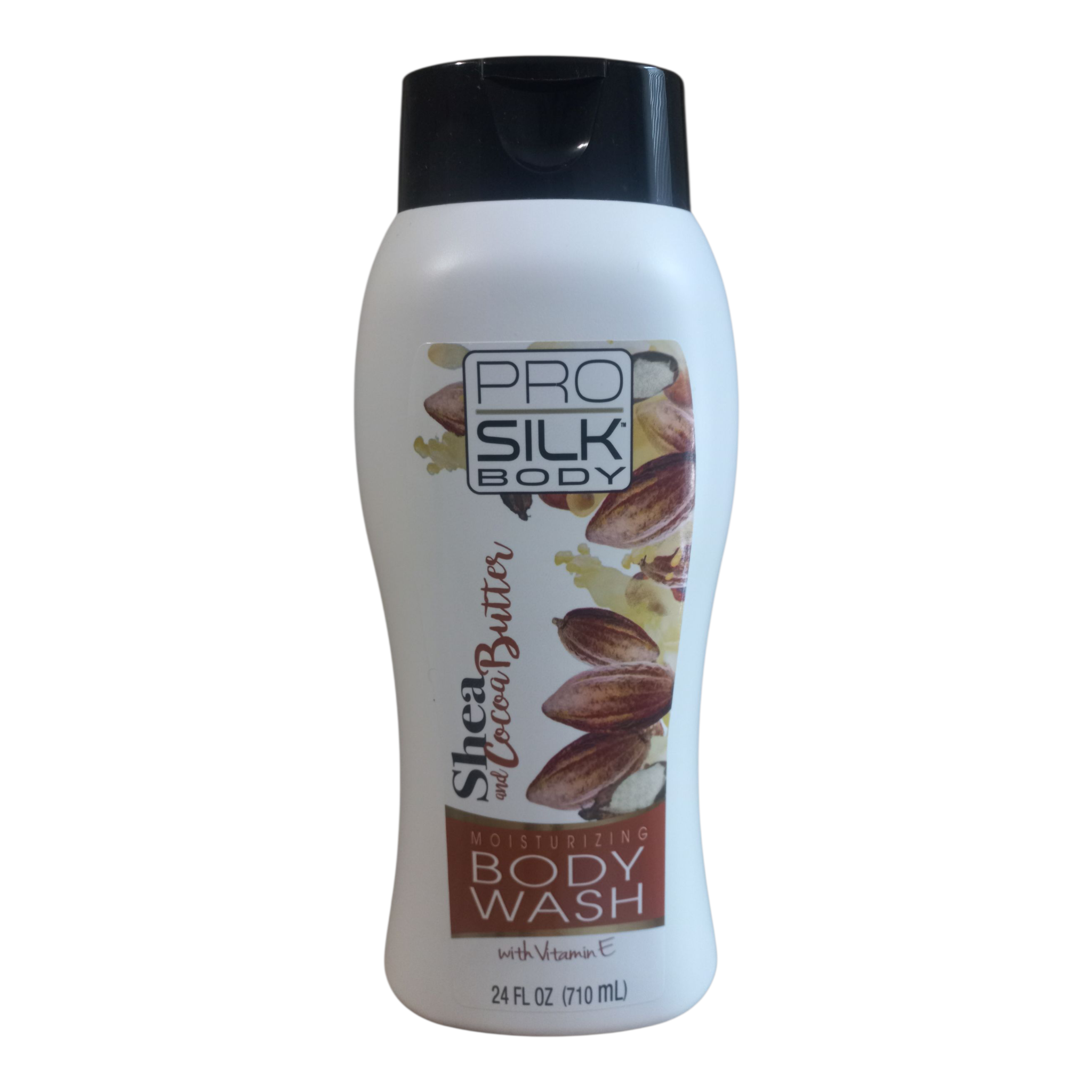 Shea + Cocoa Butter Moisturizing Body Wash with Vitamin E ( 24 FL OZ )_ Hydrating & Nourishing Cleanser for Dry & Sensitive Skin| Paraben-Free, Sulfate-Free | For Women & Men